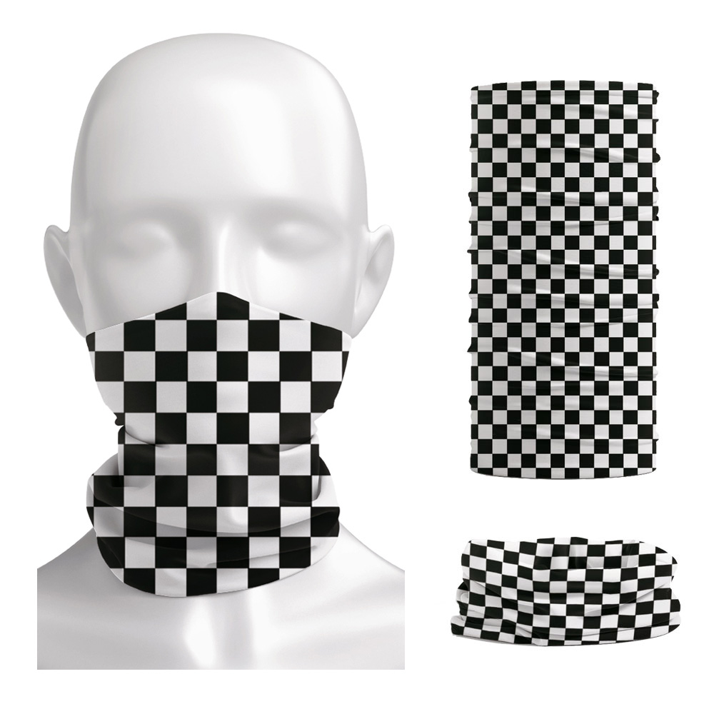 Checkered Ska Printed Headband - đánh giá và giá Neck Warmer Tube