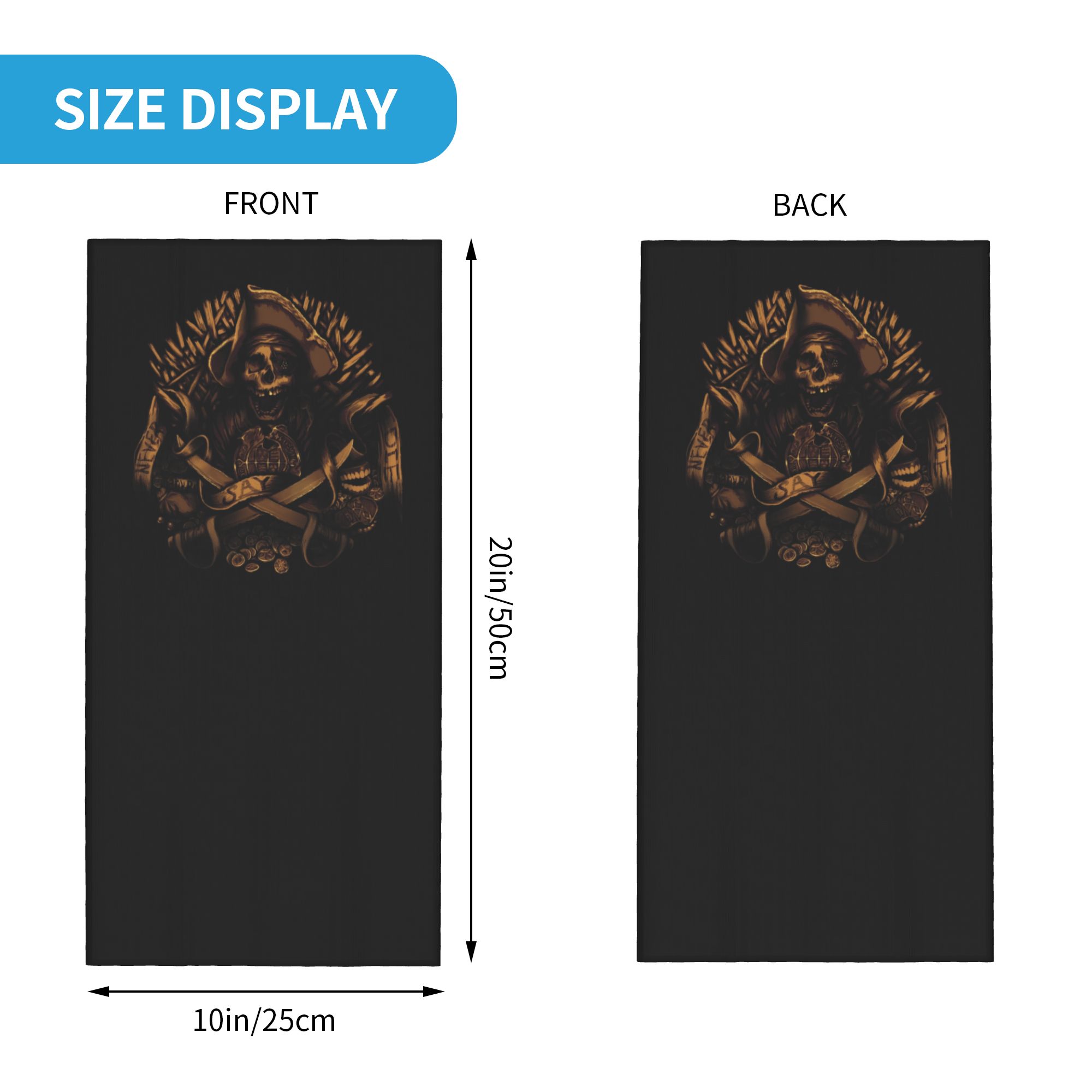 Custom Never Say Die Pirate Sk - đánh giá và giá Neck Warmer Tube